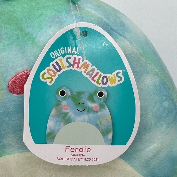NWT Ferdie Squishmallows 8” Frog Stuffed Animal - Picture 2 of 10